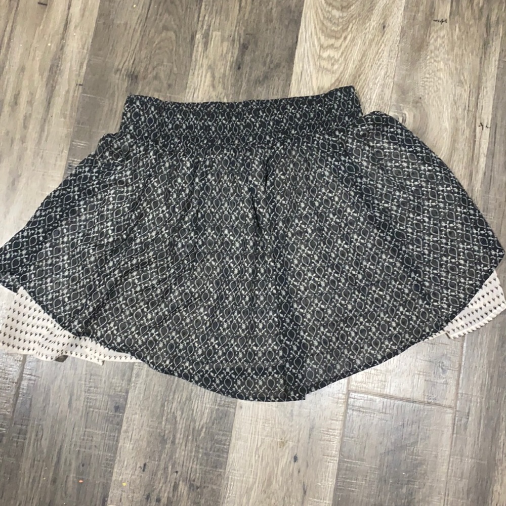 Black and white converse skirt